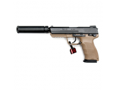 Страйкбольный пистолет (Tokyo Marui) HK45 Tactical GBB (TAN)